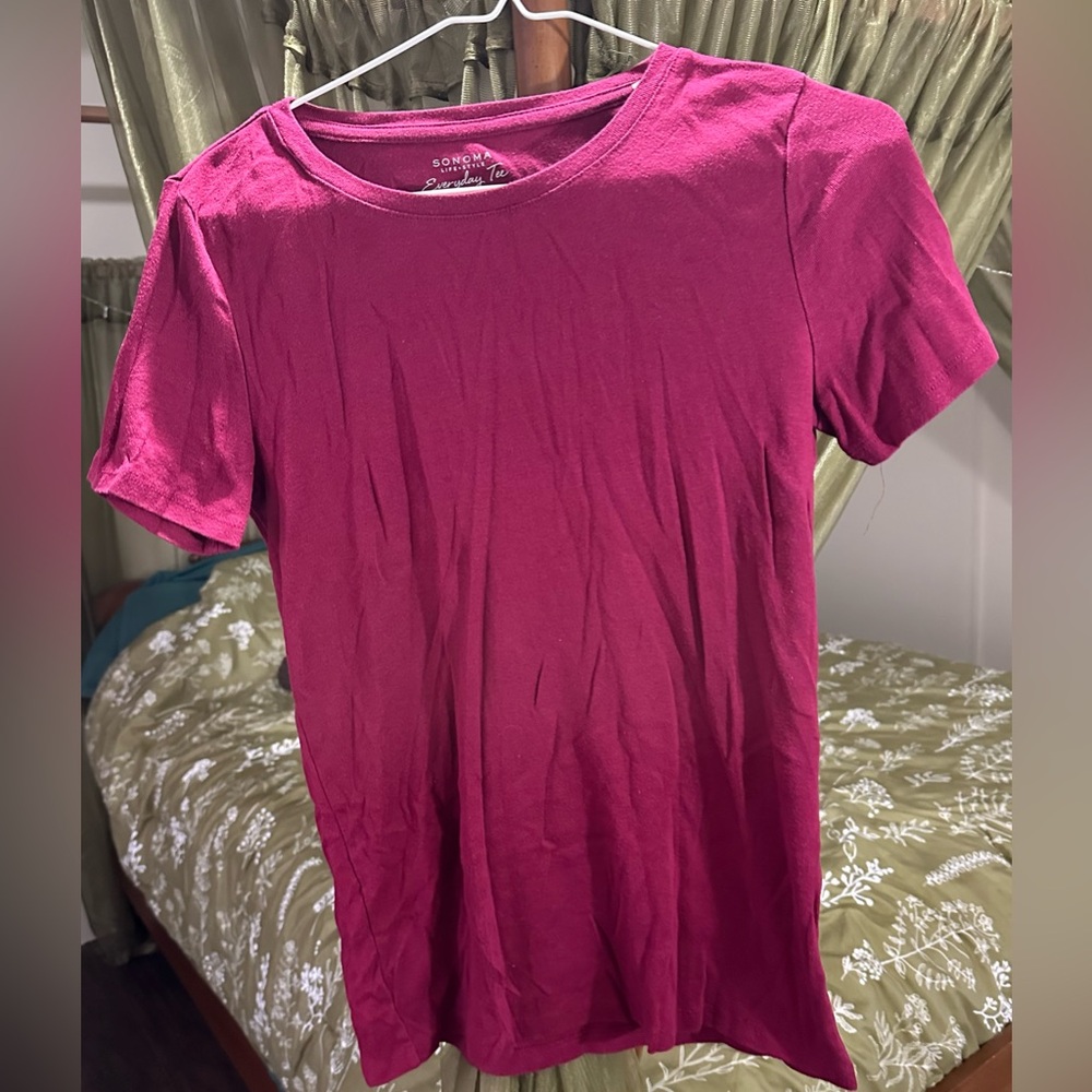 Sonoma Women's Magenta Short Sleeve Tee